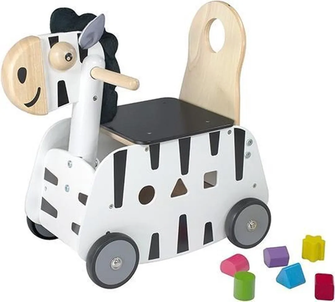 I'm Toy Loopauto Duwwagen Zebra