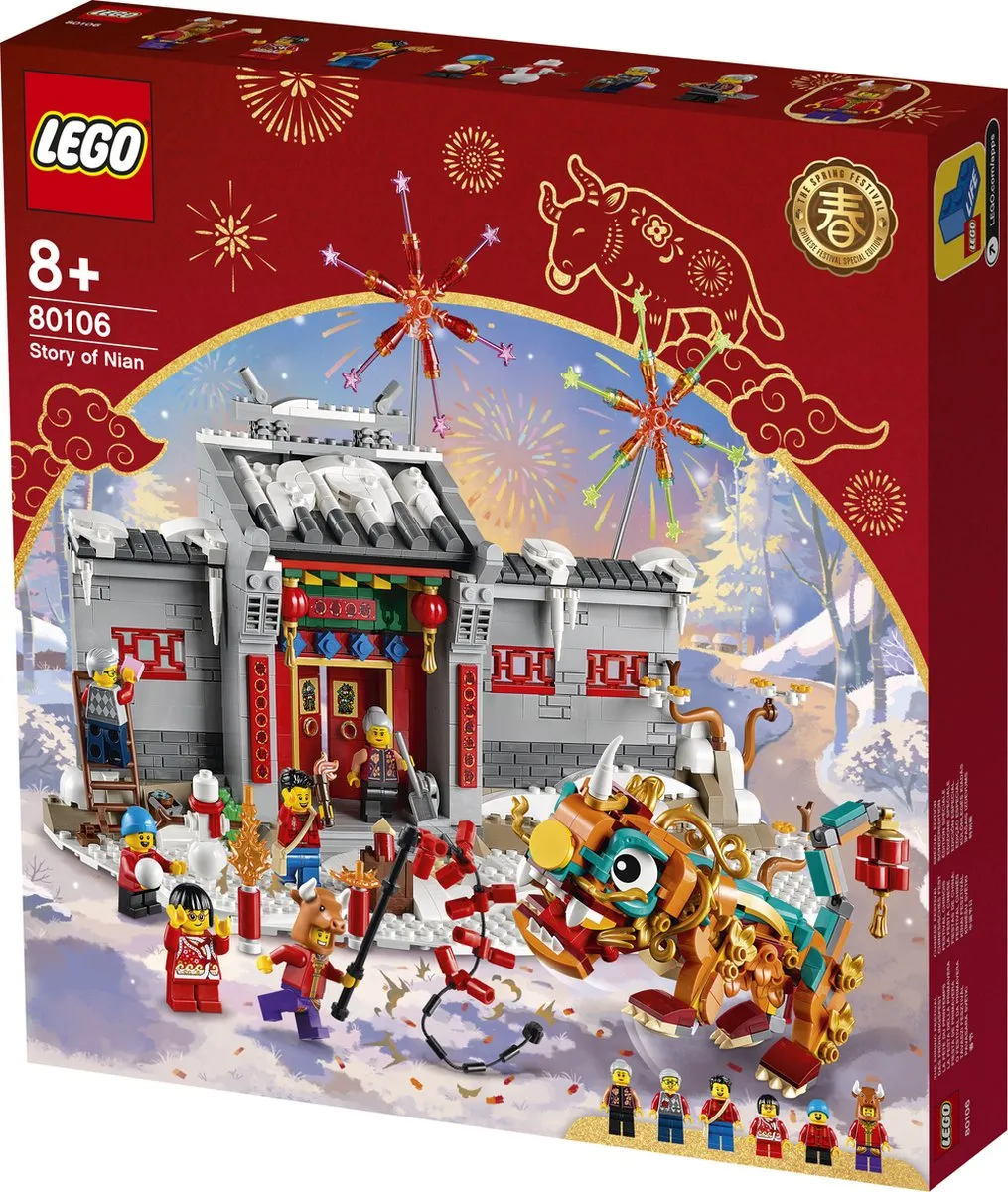 LEGO Story of Nian 80106 - 1067 Stukken - 5 Minifiguren