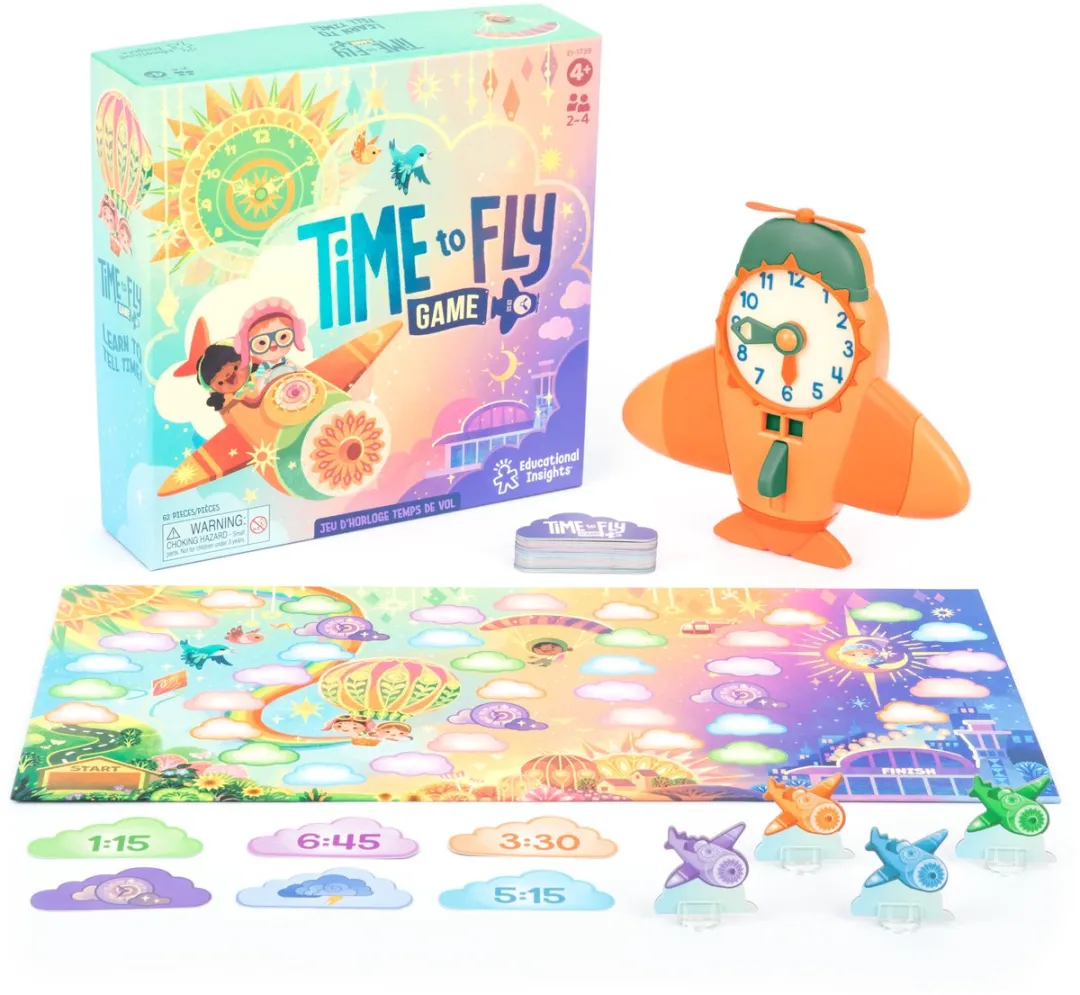 Learning Resources Time to Fly Clock Game