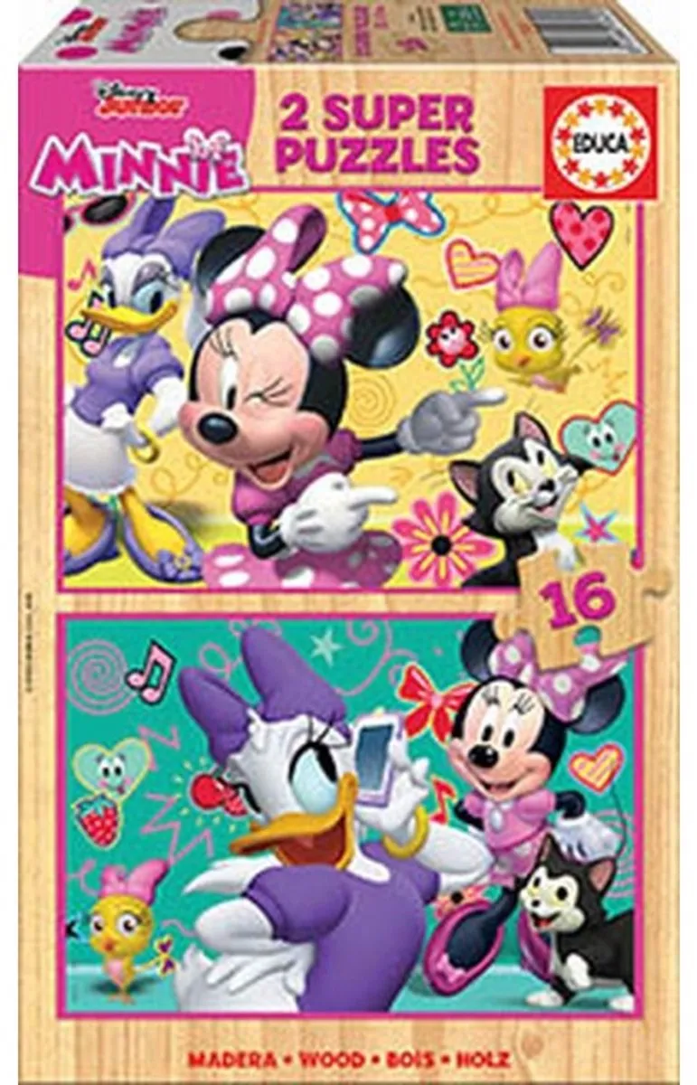 Educa Minnie Houten Puzzel 32 Stuks