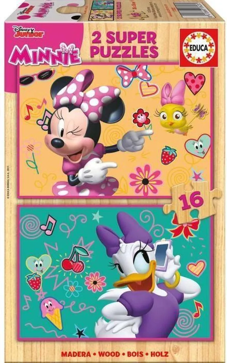 Educa Minnie Houten Puzzel 32 Stuks - ED17623