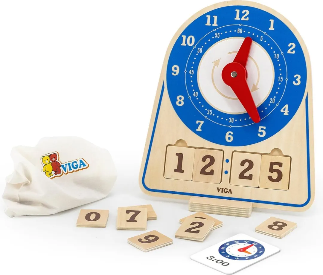 New Classic Toys Viga Houten Leerklok 44547