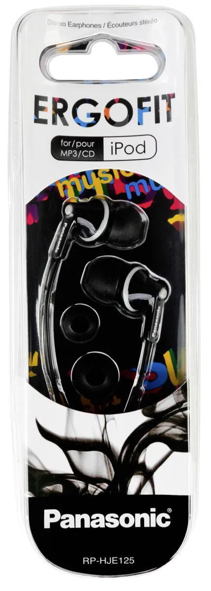 Panasonic RP-HJE125E-K In-ear Koptelefoon - Zwart
