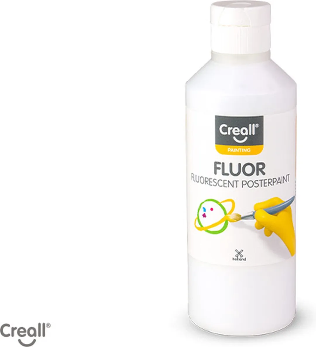 Creall Fluor Plakkaatverf Blacklight Wit 250ml