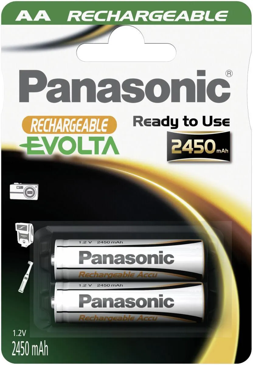 Panasonic HHR-3XXE/2BC Accu AA - 2450mAh - 2 Stuks