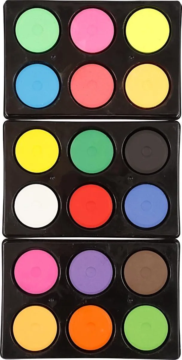 Colortime Waterverf Palet 6 Kleuren