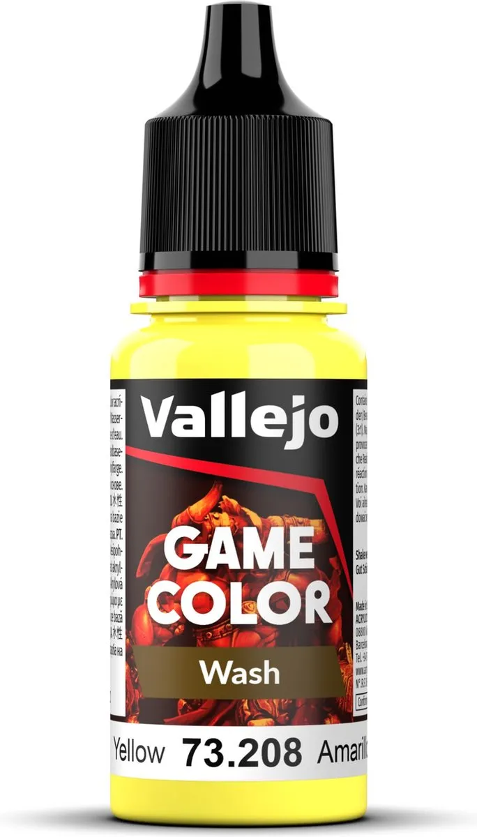 Vallejo Game Color Wash Geel 18ml