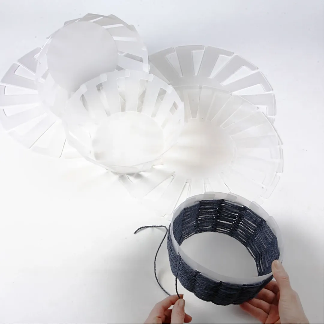 Creativ Company Creotime Sjabloon Mand weven 14cm - 10 Stuks