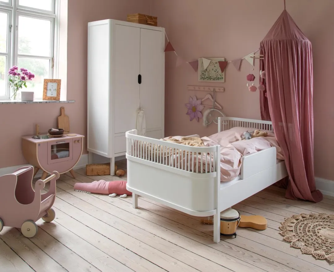 Sebra Junior & Grow Ledikant + Eenpersoons Bed - Wit