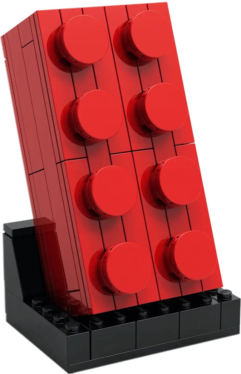 Lego 2x4 rode steen om zelf te bouwen - 6313291