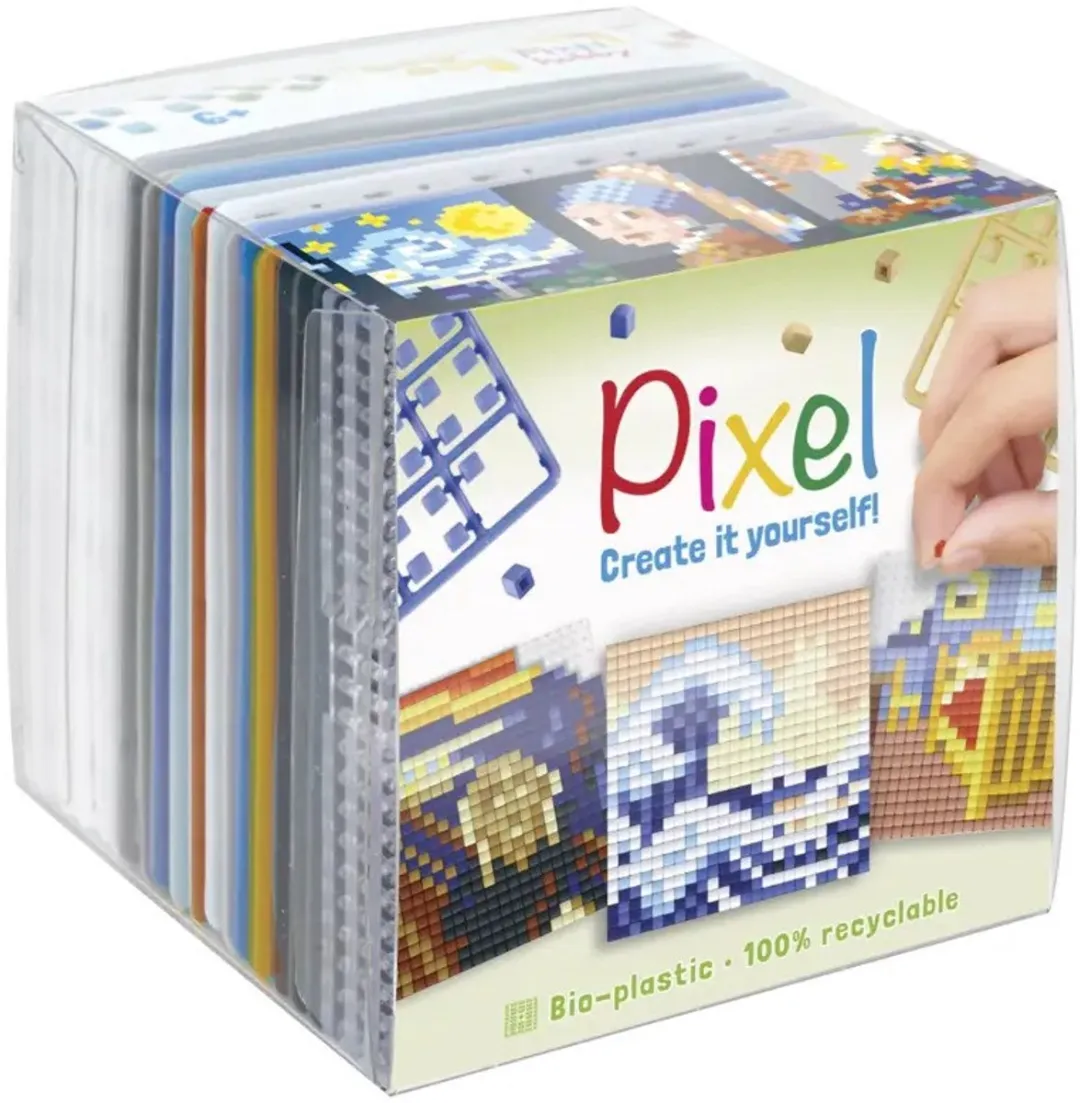 Pixelhobby Kubus Set Wereld Kunst