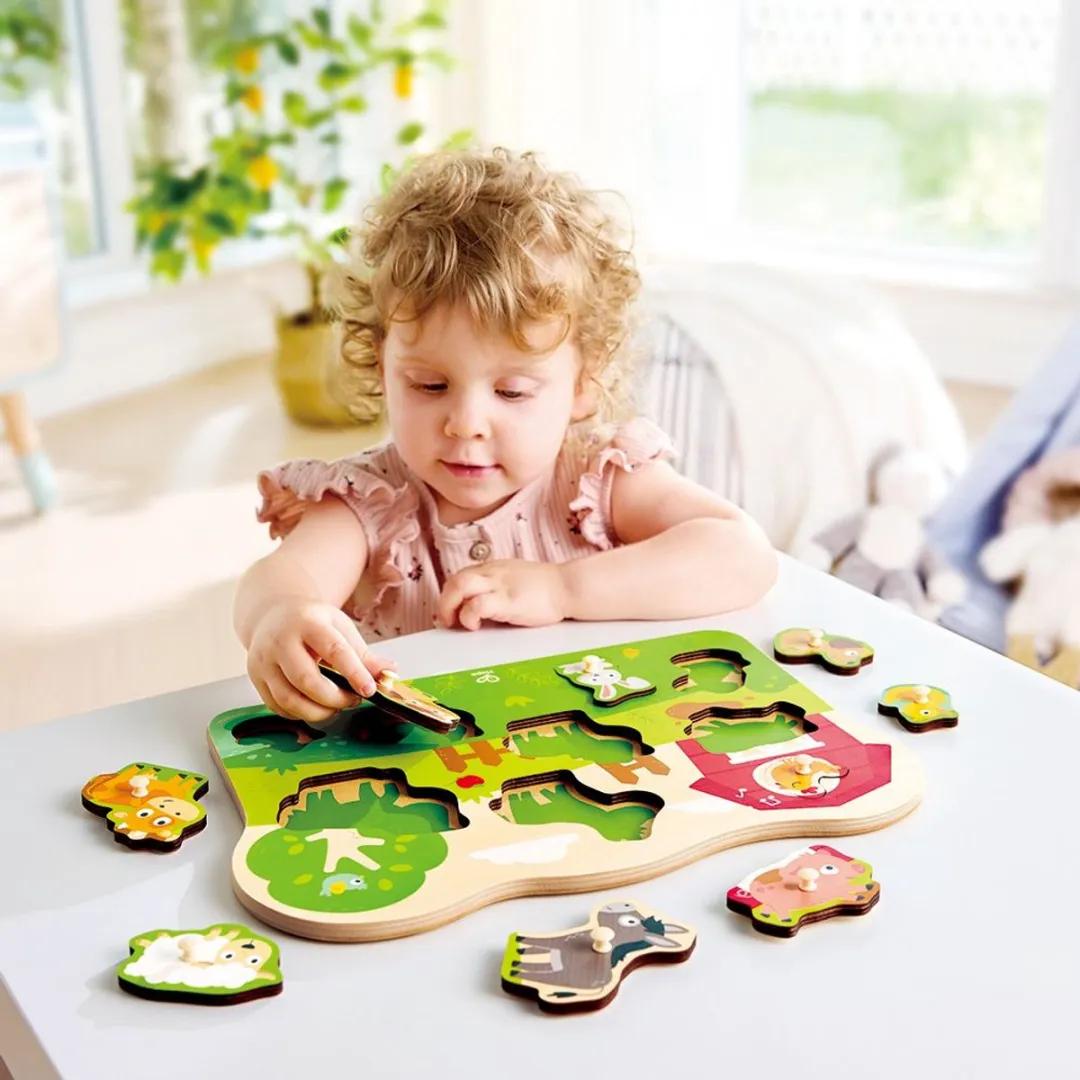 Hape Boerderij Puzzel - Multicolor