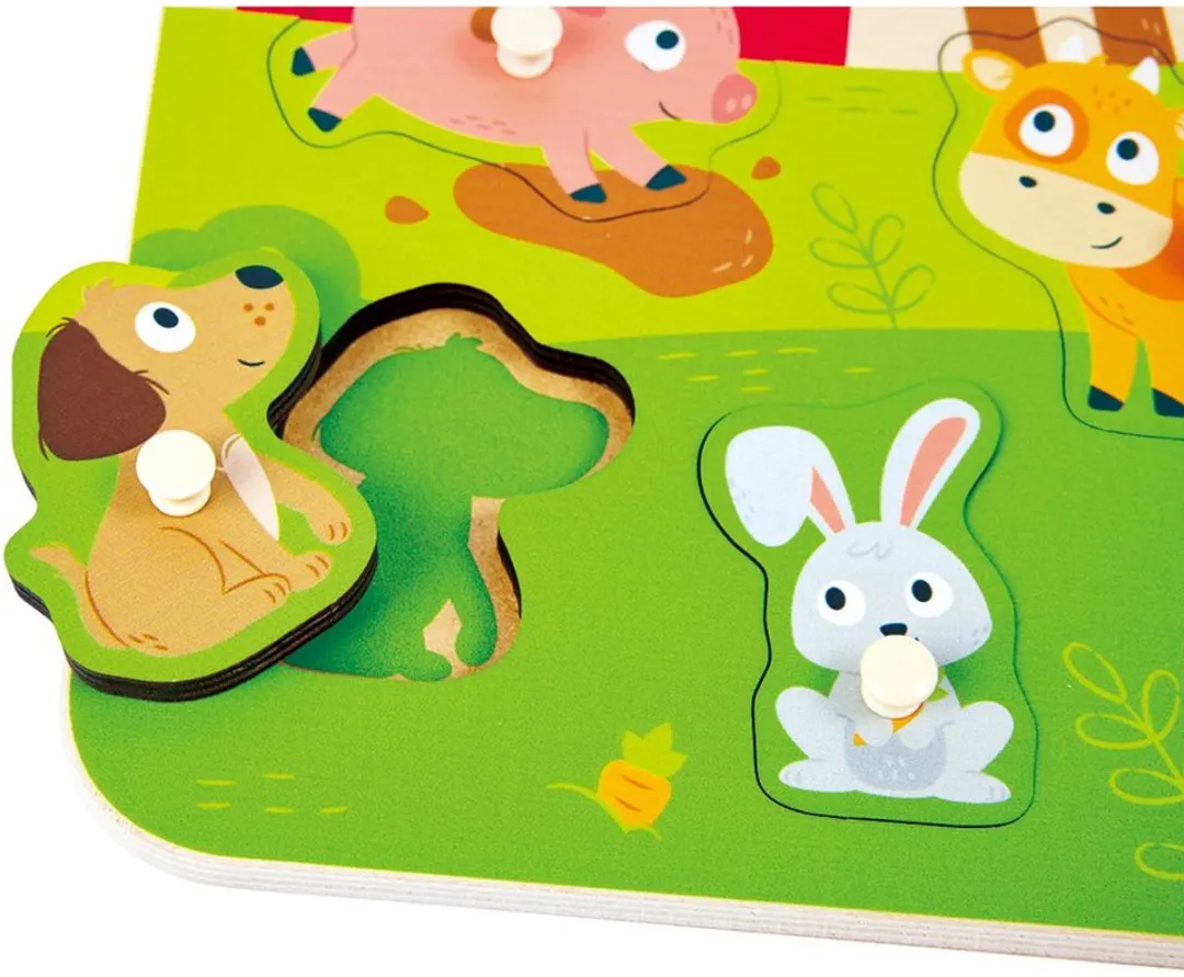 Hape Boerderij Puzzel - Multicolor