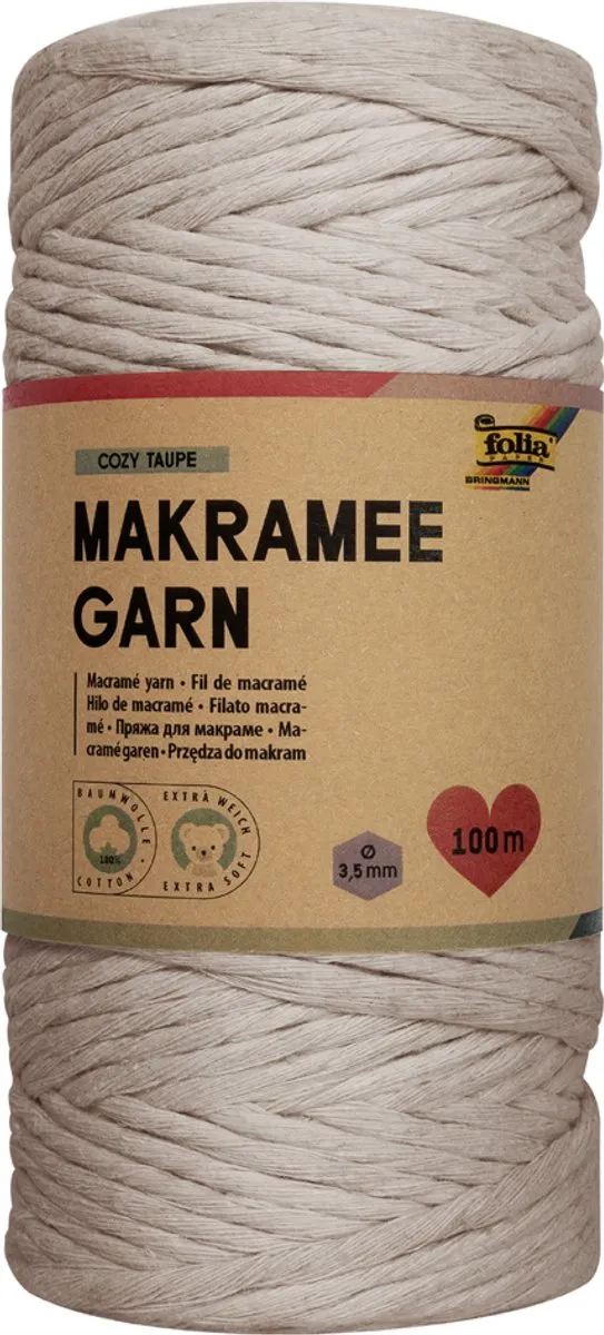Folia Mosterdgeel Macramégaren 100m