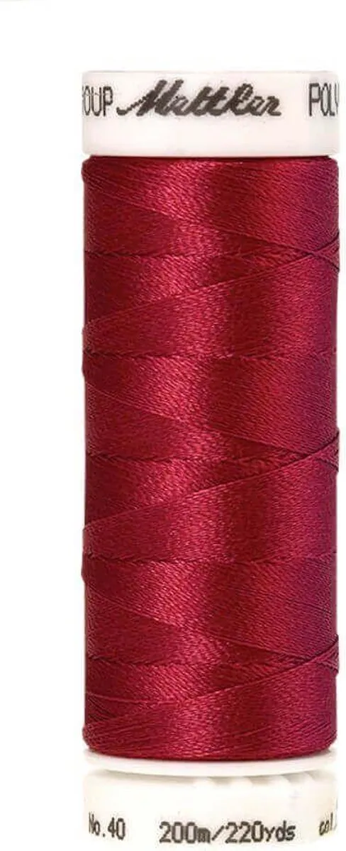 Amann Mettler Polysheen Naai-Borduurgaren Rood 200m