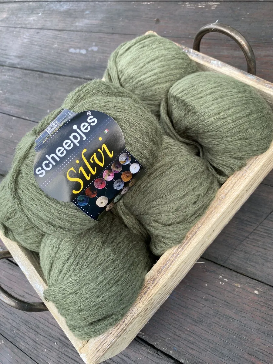 Scheepjes Silvi Groen Khaki - 10 Stuks