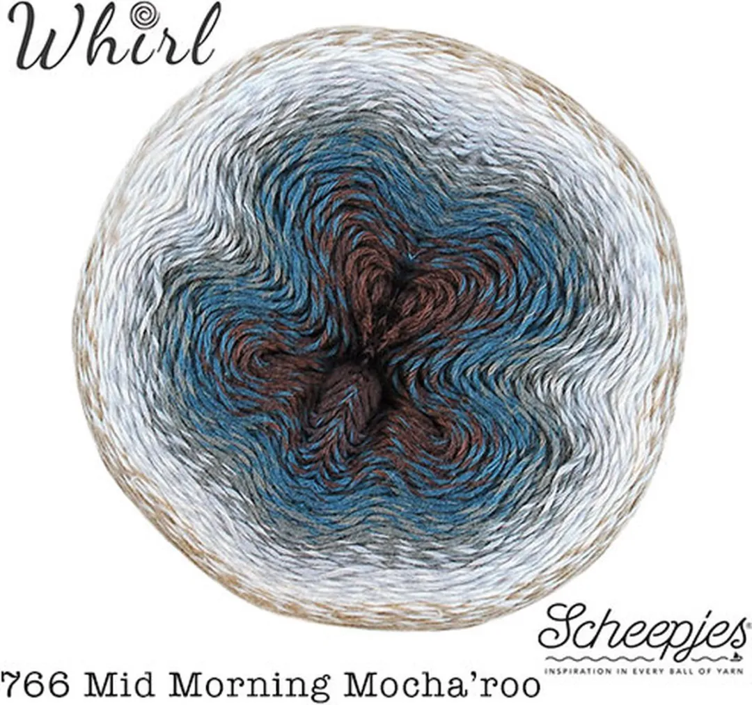 Scheepjes Whirl 1000m - Mid Morning Mocha'Roo - 3 Kleuren