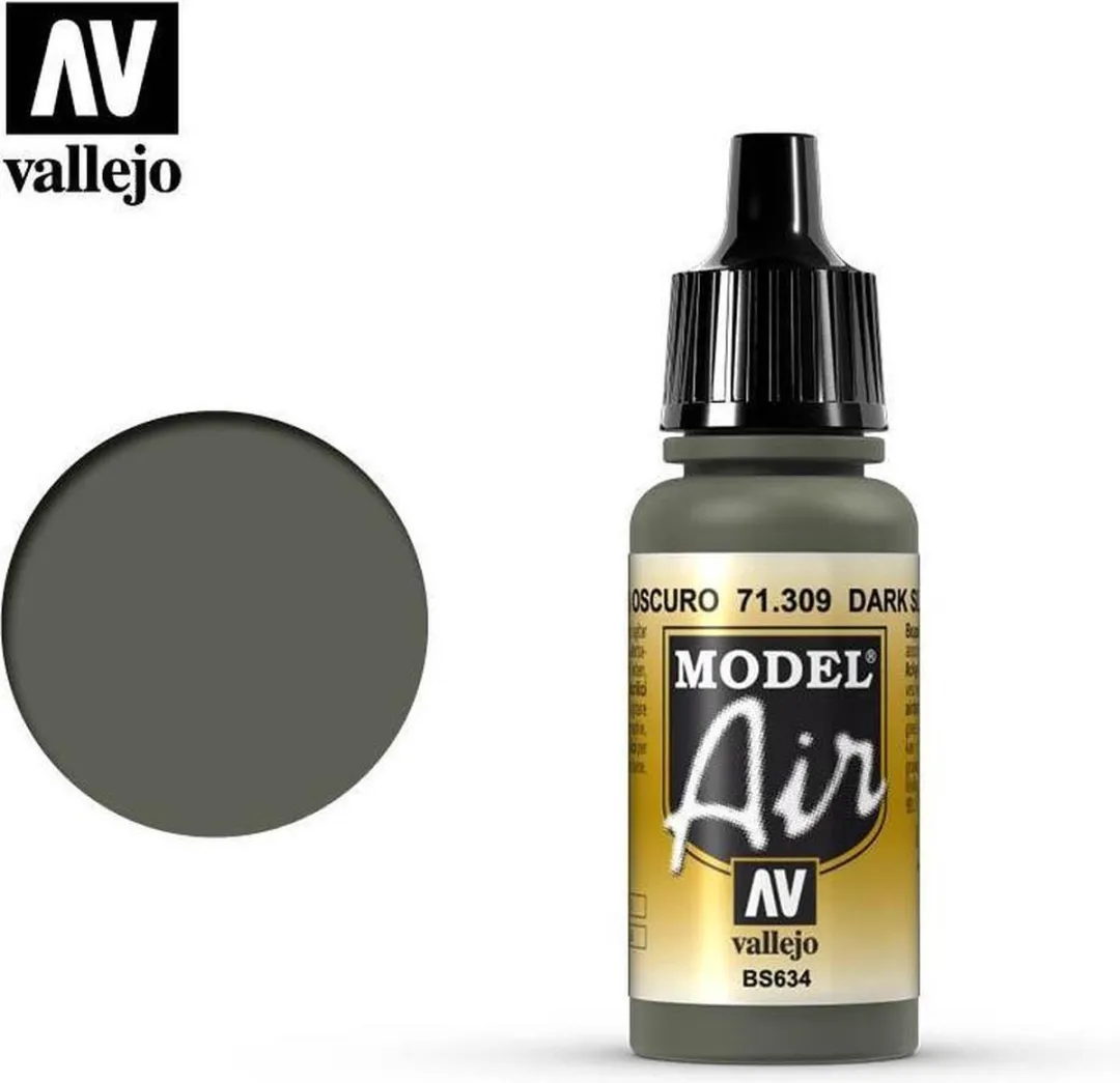 Vallejo Model Air Acrylverf 71309 Dark Slate Grey