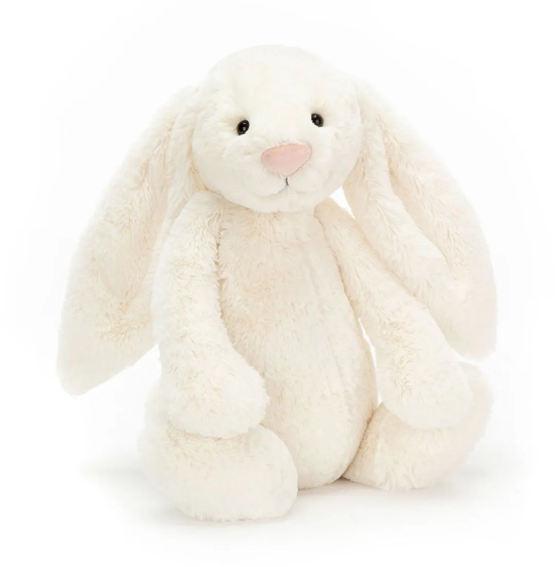Jellycat Knuffels - Bashful Cream Bunny - Crèmewit - Konijn - Knuffel - 40 cm - Voor alle leeftijden