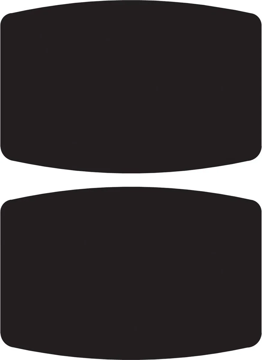 Avery Family Krijtbordetiketten 5x6cm - 10 Stuks - Zwart
