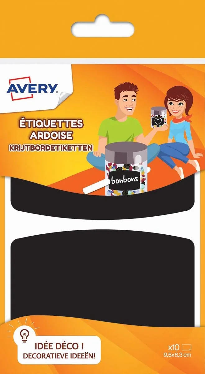 Avery Family Krijtbordetiketten 5x6cm