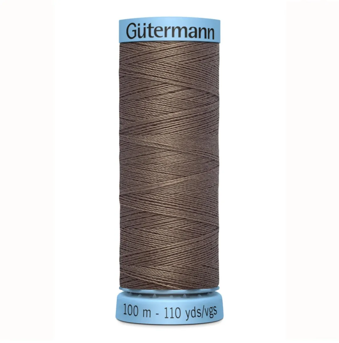 Gutermann Zijde Garen 100m - Zwart/Grijs/Wit