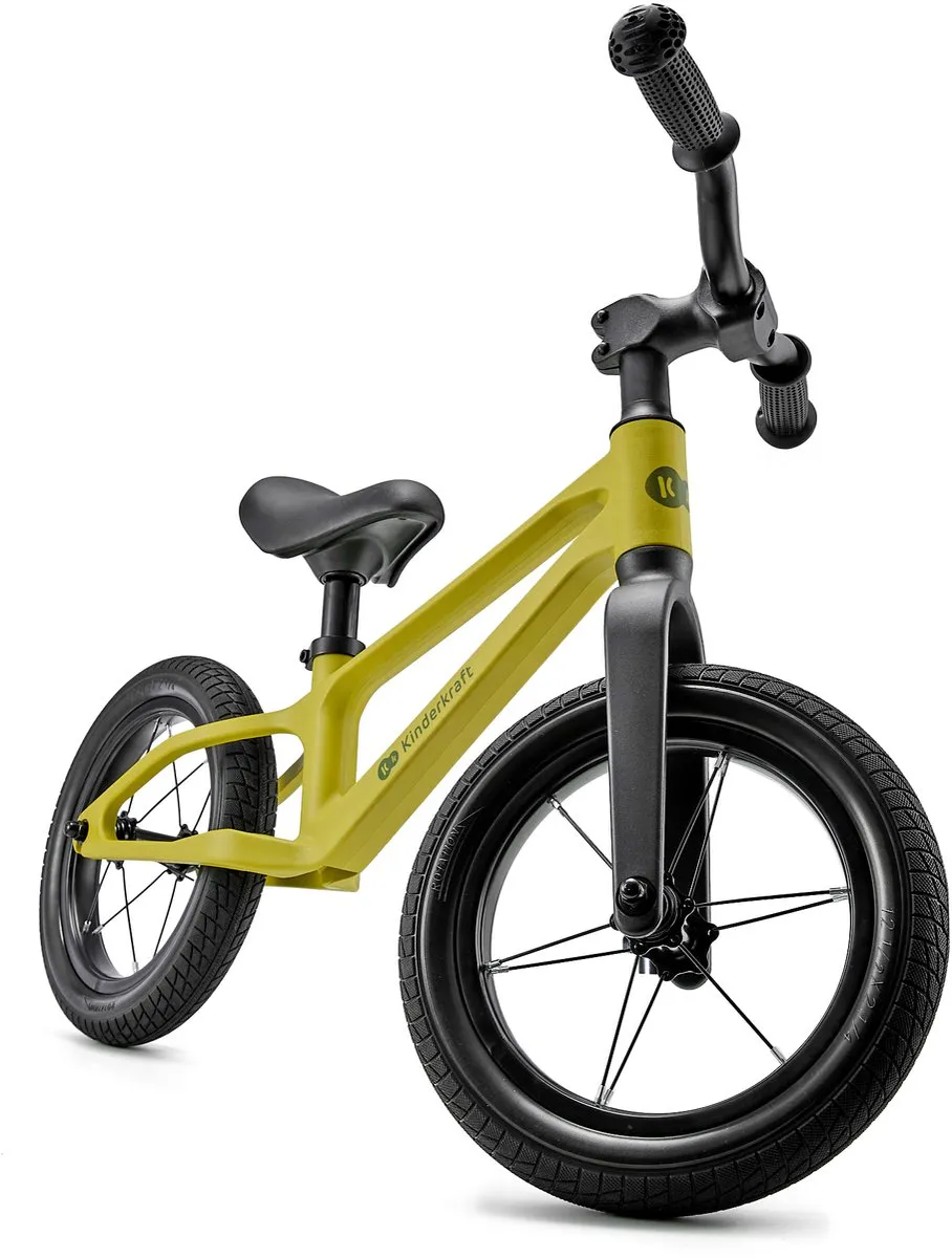 KinderKraft ETER Loopfiets 12" - Verstelbaar zadel - Lime