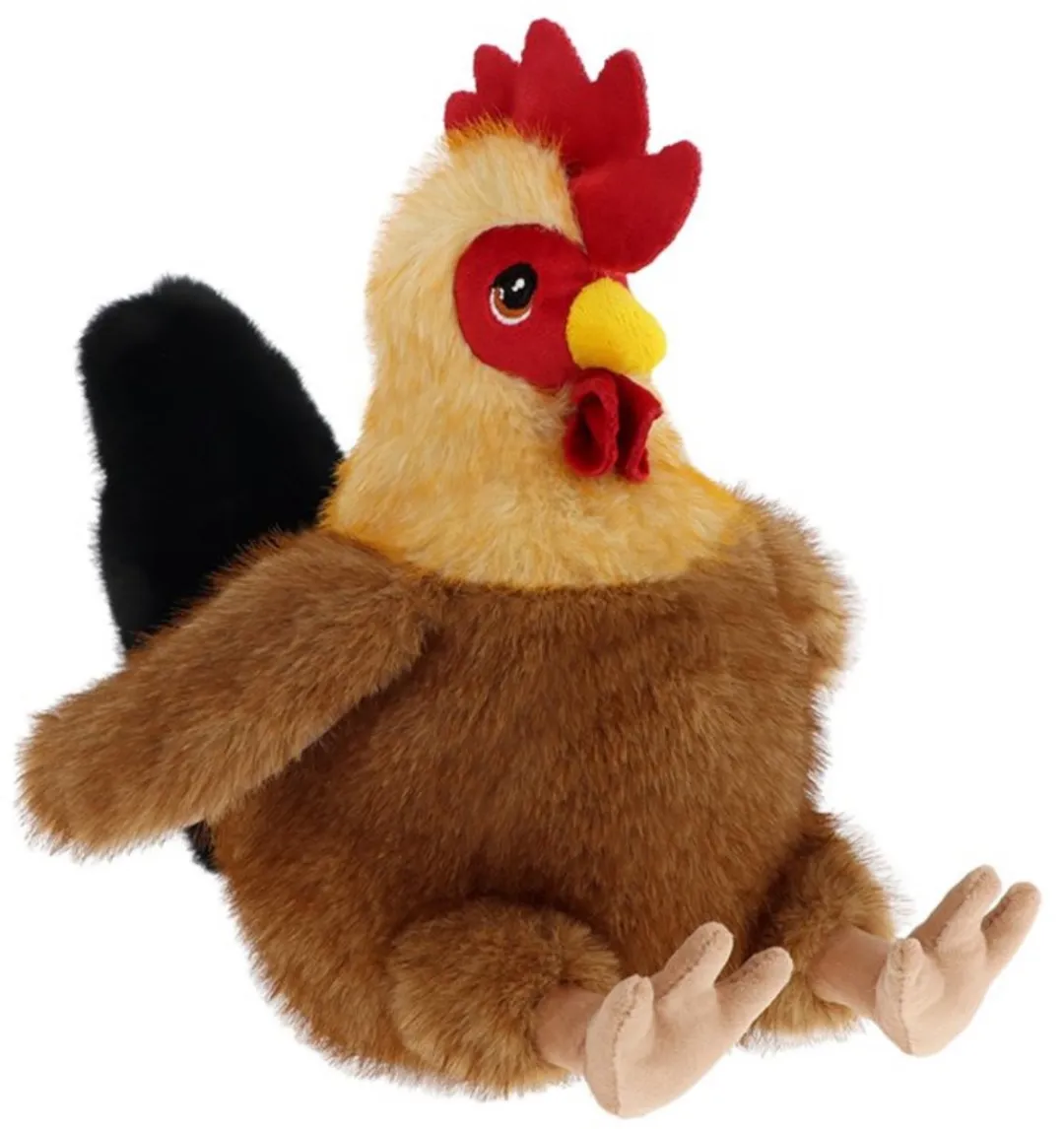 Keel Toys Knuffel Kip/Haan Eco Collectie - Bruin - 20cm