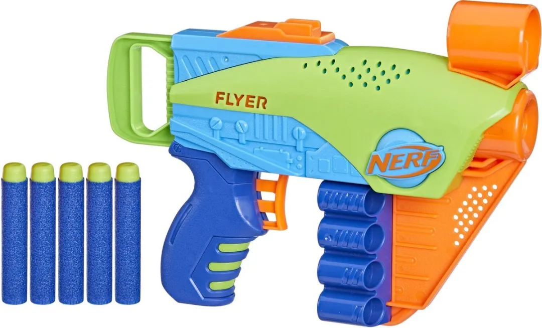 Hasbro Nerf Elite Jr Flyer - 5 Pijlen - Groen