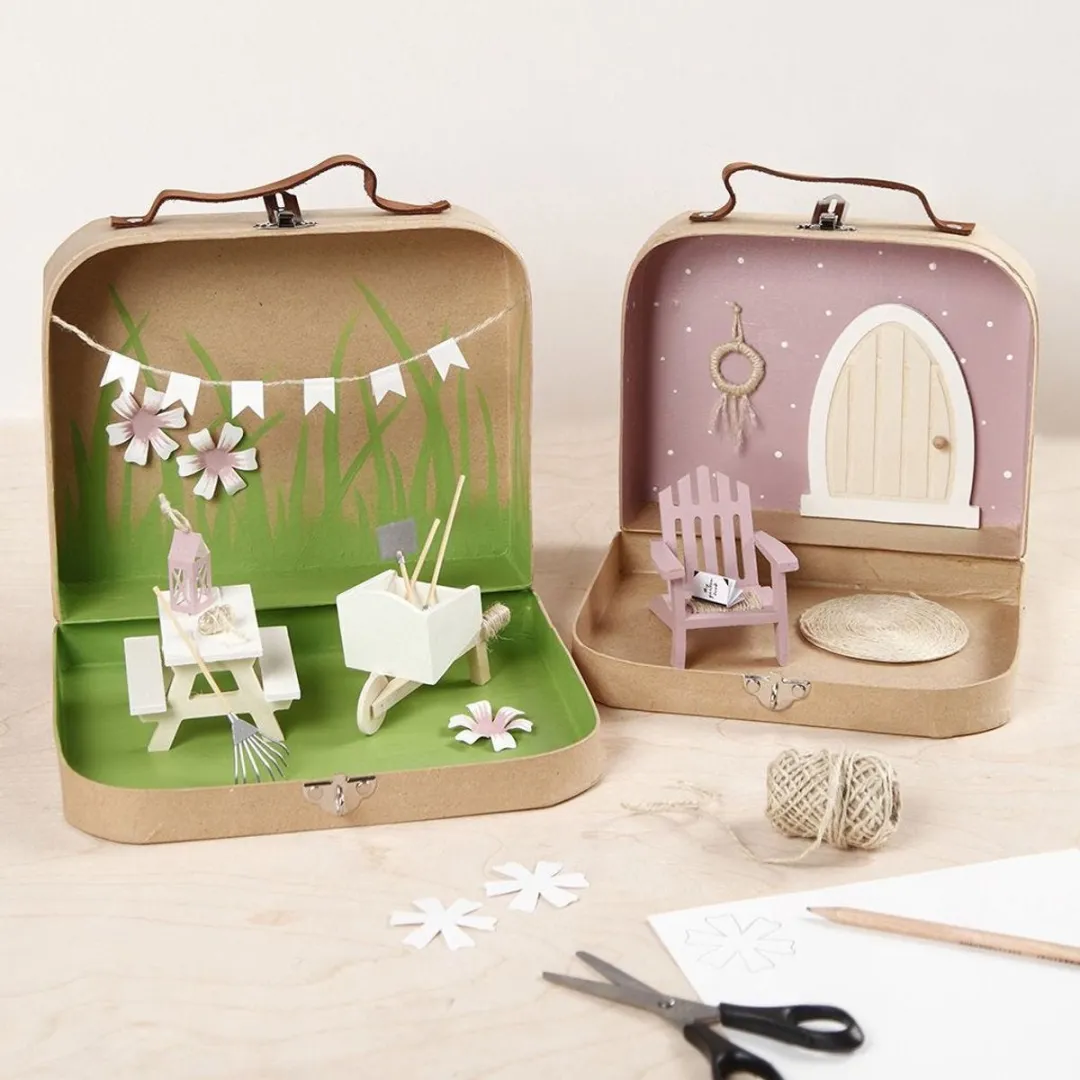 Creativ Company Kofferset - 2 Stuks Blank/Lichtbruin