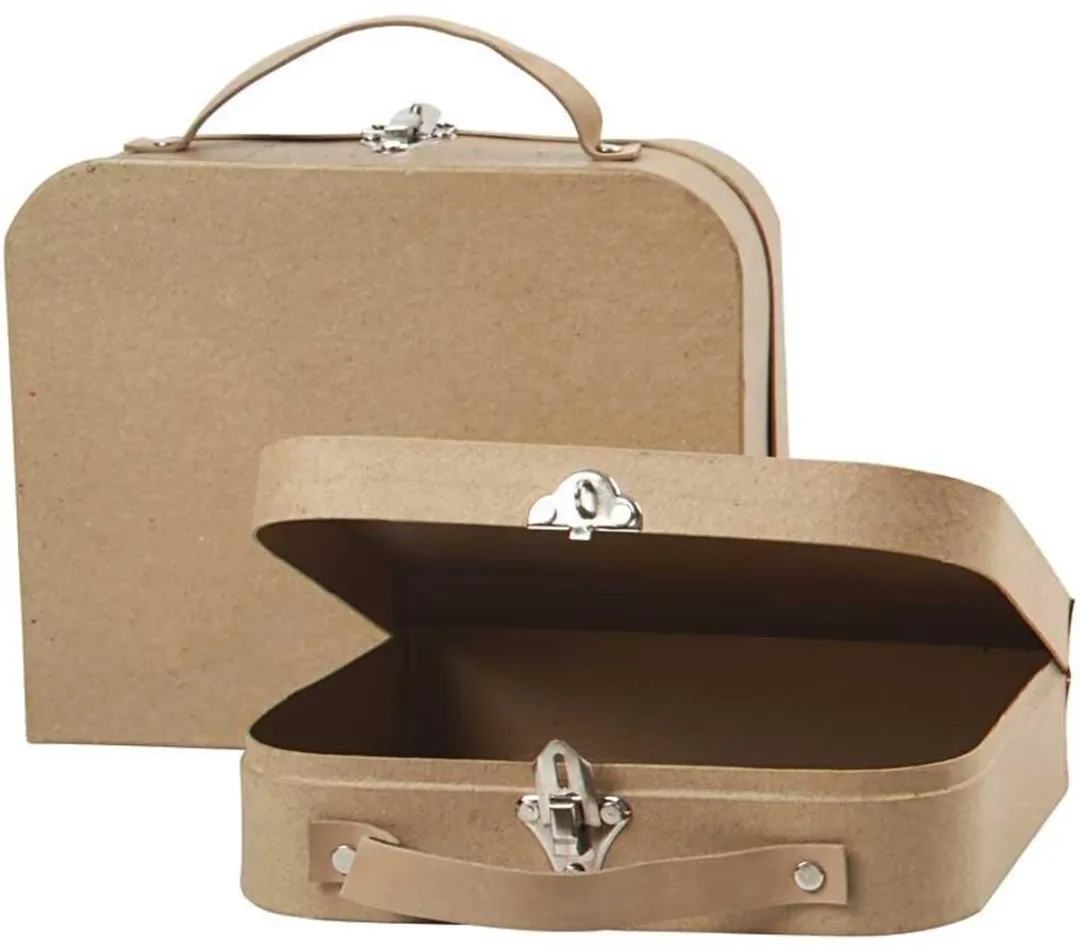 Creativ Company Kofferset - 2 Stuks Blank/Lichtbruin