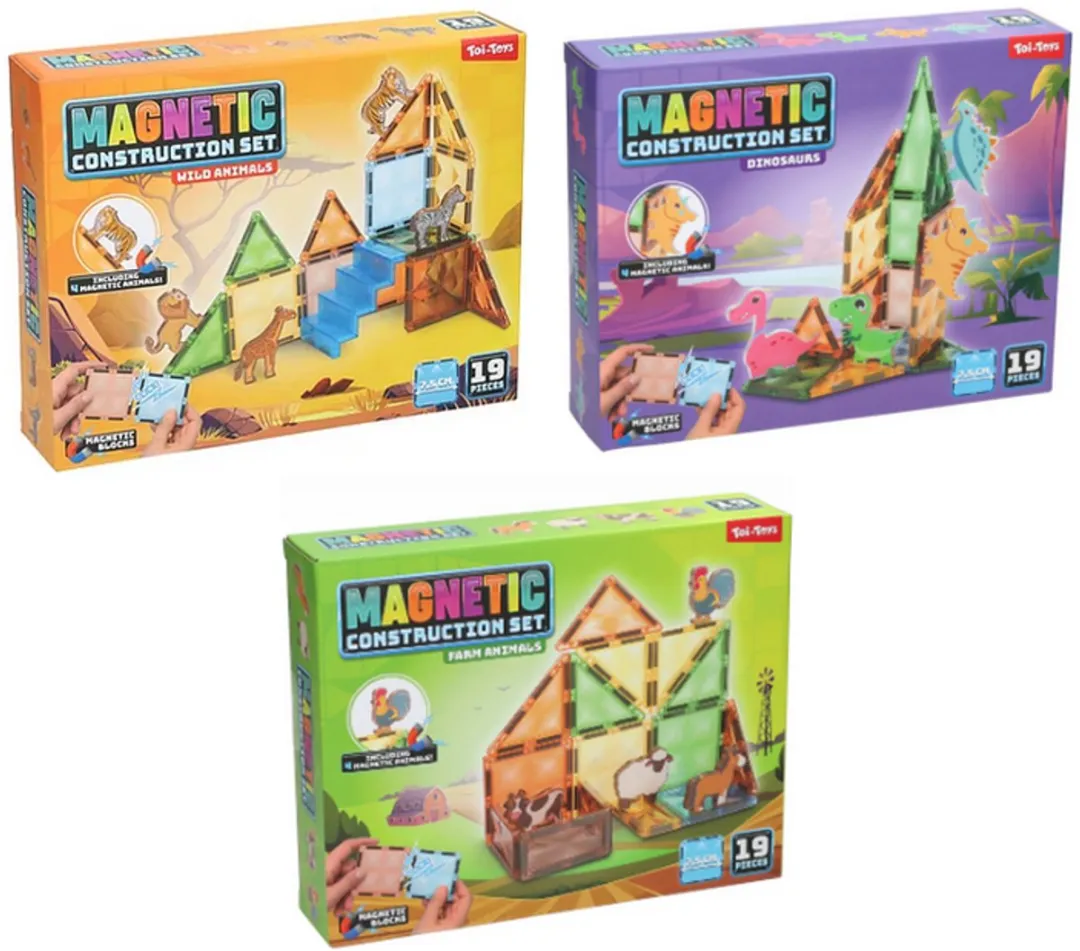 Toi-Toys Magneet Bouwset Boerderijdieren