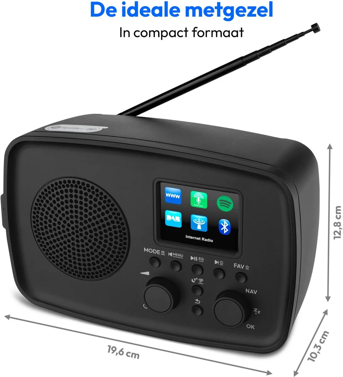 Medion MD89318 Internetradio DAB+ - zwart