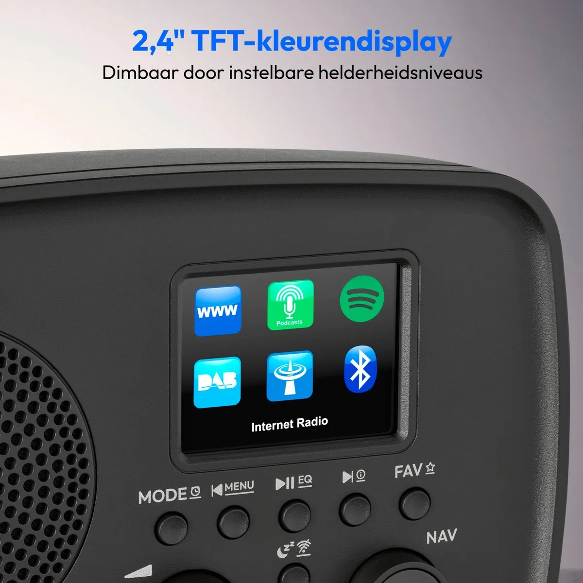 Medion MD89318 Internetradio DAB+ - zwart
