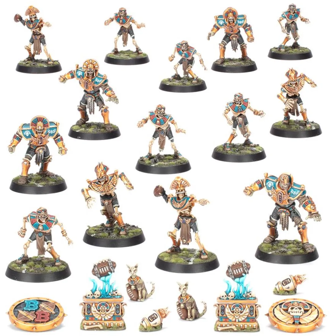 Games Workshop Blood Bowl Tomb Kings Team - 114 Onderdelen