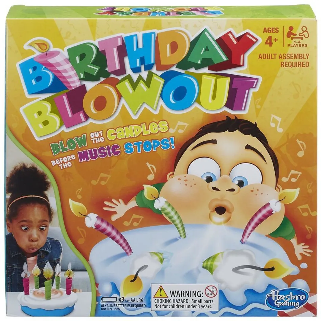Hasbro Gaming Birthday Blow Out Verjaardagstaart - 5 Kaarsjes - 3x Penlite - afbeelding 6 van 6