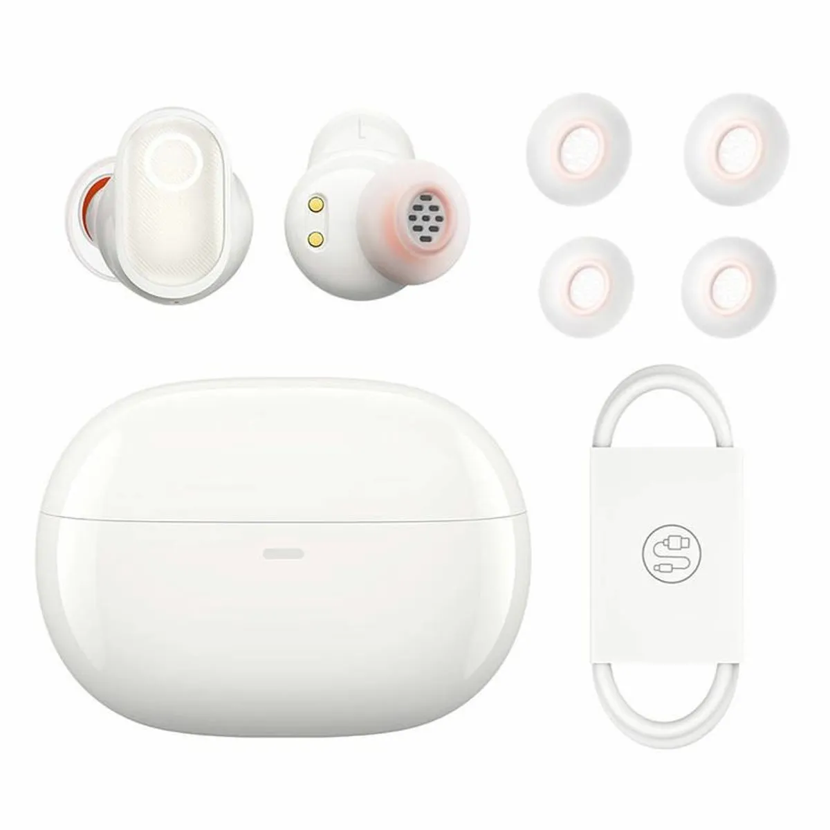 Baseus Bowie WM05 TWS Oordopjes - Wit - Bluetooth 5.2