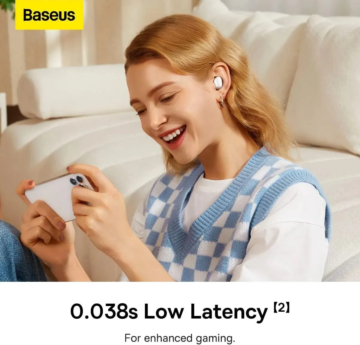 Baseus Bowie WM05 TWS Oordopjes - Wit - Bluetooth 5.2