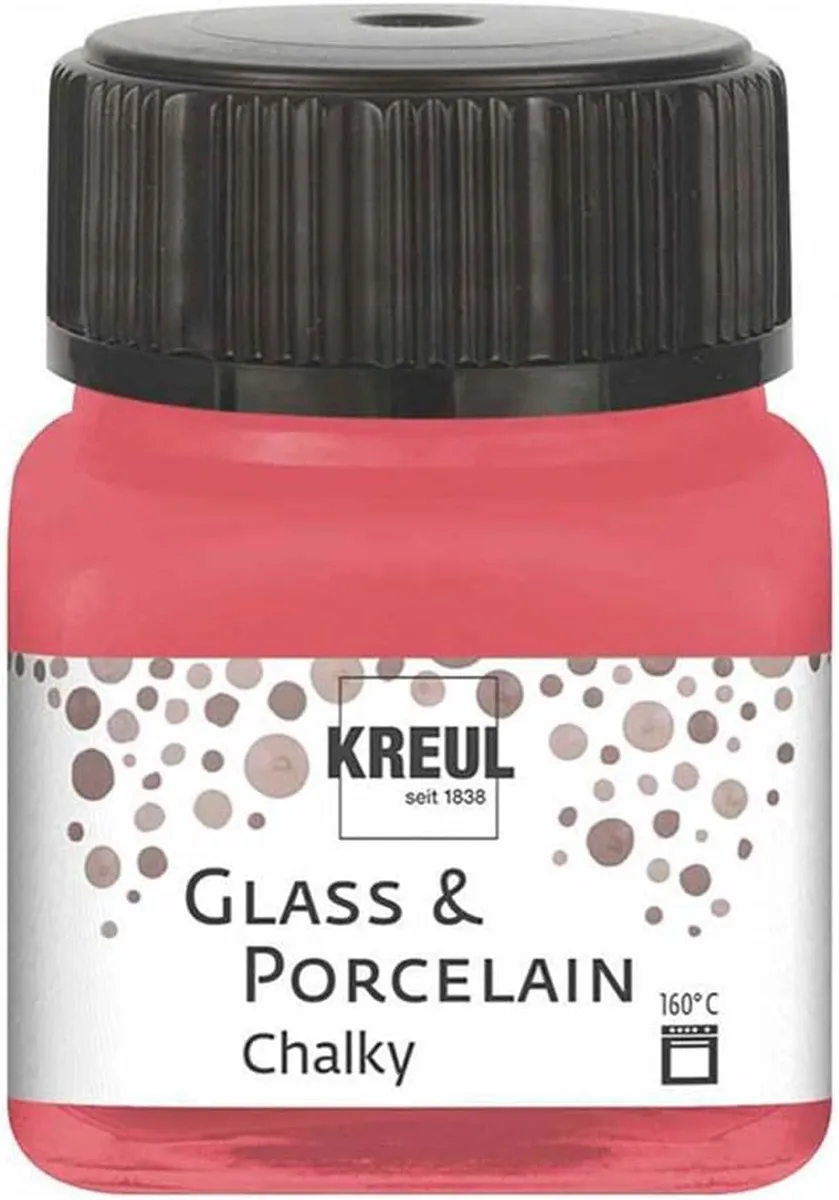 Kreul Glasverf Porseleinverf Cozy Red 20ml