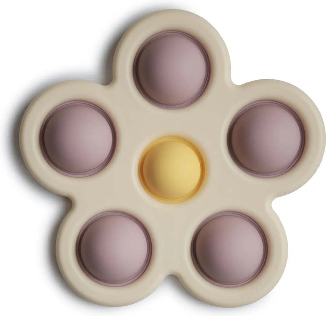 Mushie Fidget Toy Bloem - Blush/Rose/Shifting Sand