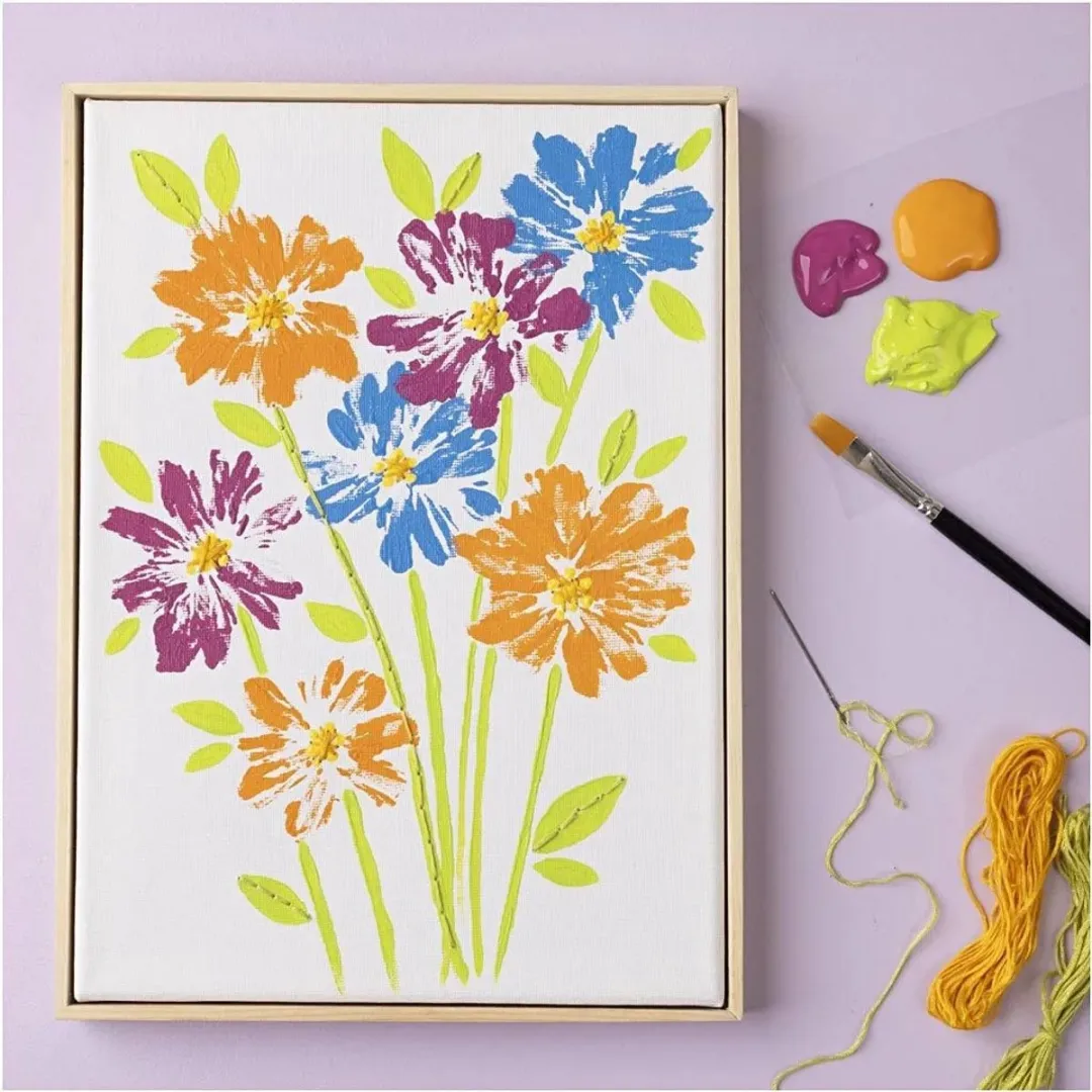 Creativ Company Gespannen Canvas A4 21x29,7cm 280gr - Multicolor