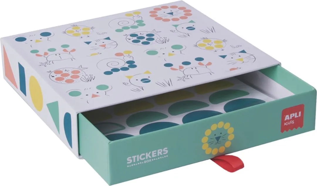 Apli Kids Stickerspel Geometrische Dieren - Multicolor