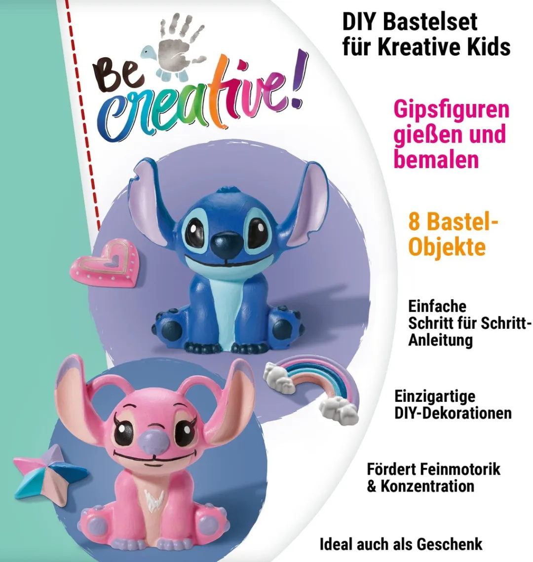 Casio BeCreative Bastelset Gipsgieten Stitch - 8 Stuks Multicolor