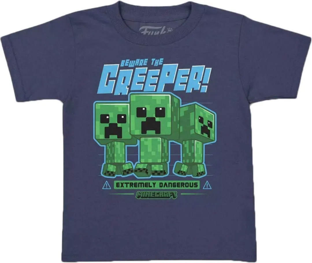 Funko Pop! Minecraft T-shirt Creeper - Blauw