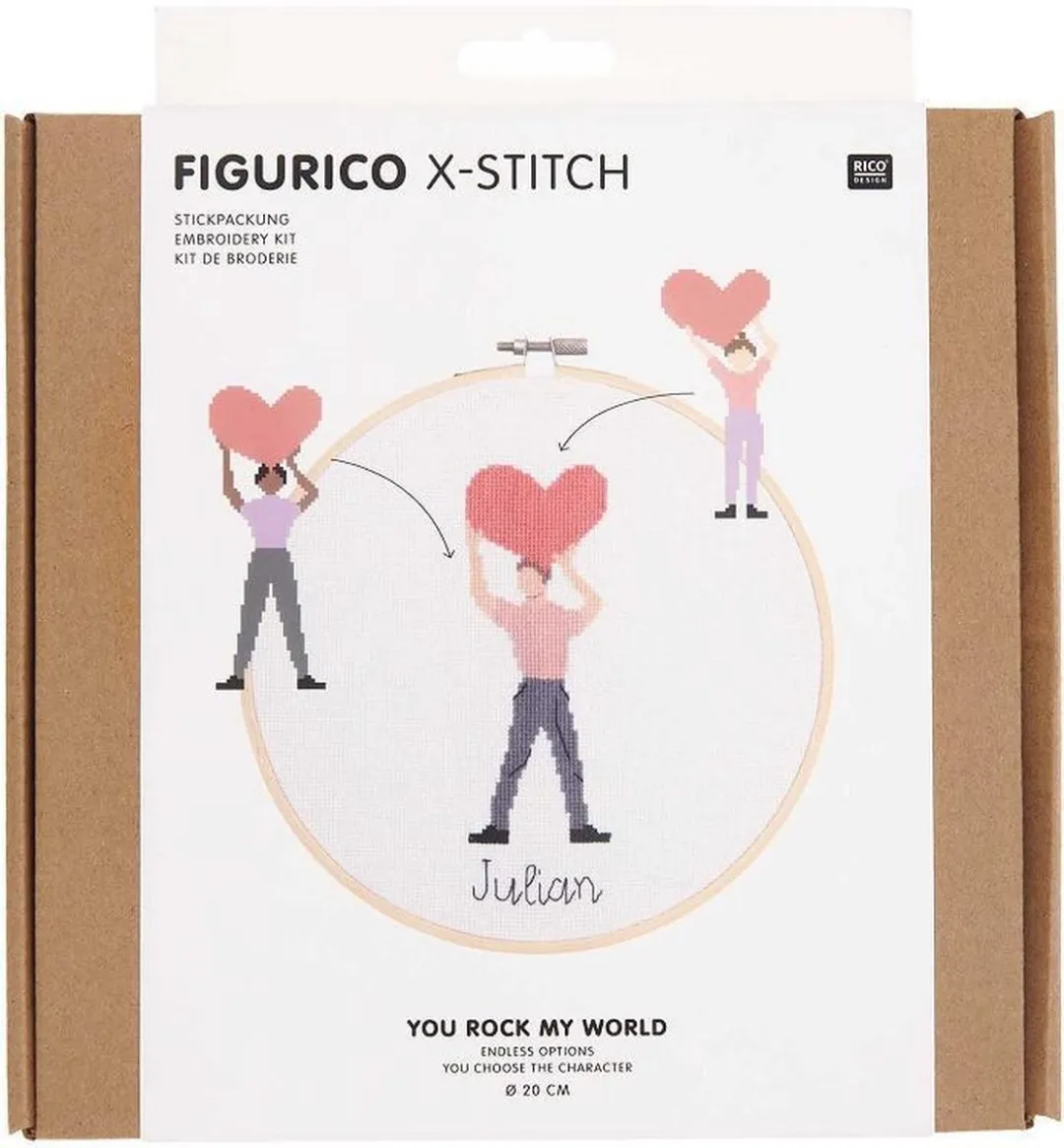 Rico Design You Rock My World Borduurpakket