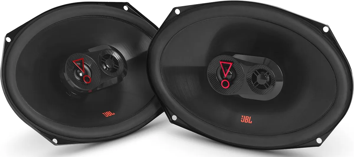 JBL Stage3 9637F - Autospeakers - 6 x 9” (152 x 230 mm) - 3-weg Coaxiaal - 375 Watt - Zonder Grill - Luidspreker set