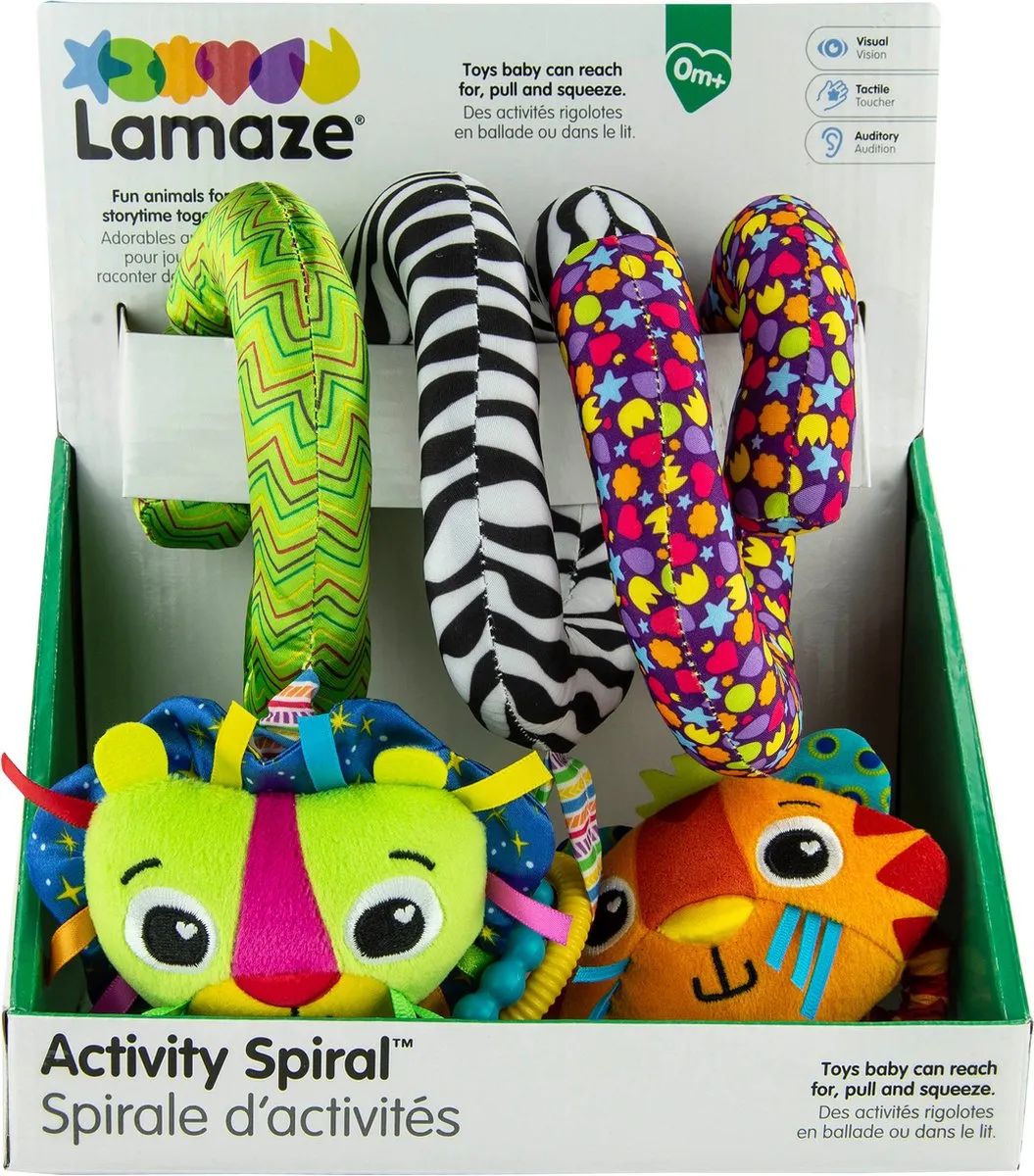 Lamaze Buigzame Activiteiten Spiraal - Grijp- en bijtspeelgoed