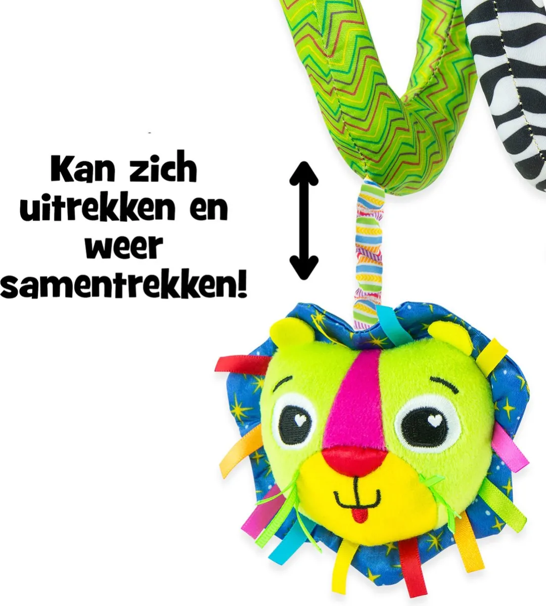 Lamaze Buigzame Activiteiten Spiraal - Grijp- en bijtspeelgoed