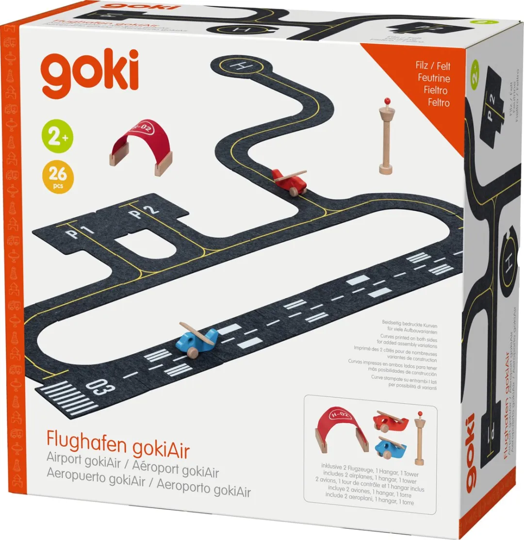 Goki Play Set Airport - Multicolor