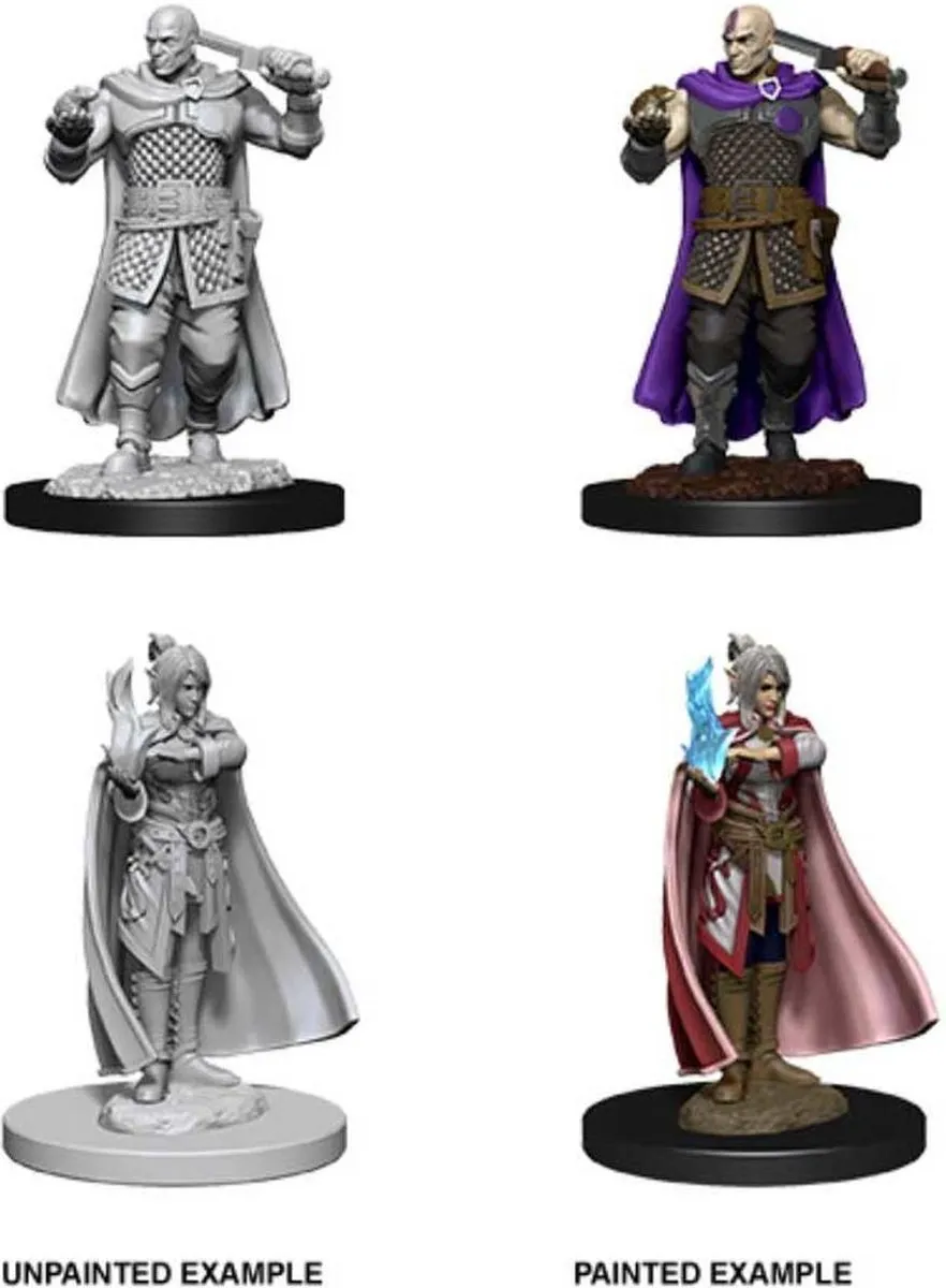 Wizkids D&D Nolzur's Marvelous Miniatures Human Ranger & Moon Elf Sorcerer